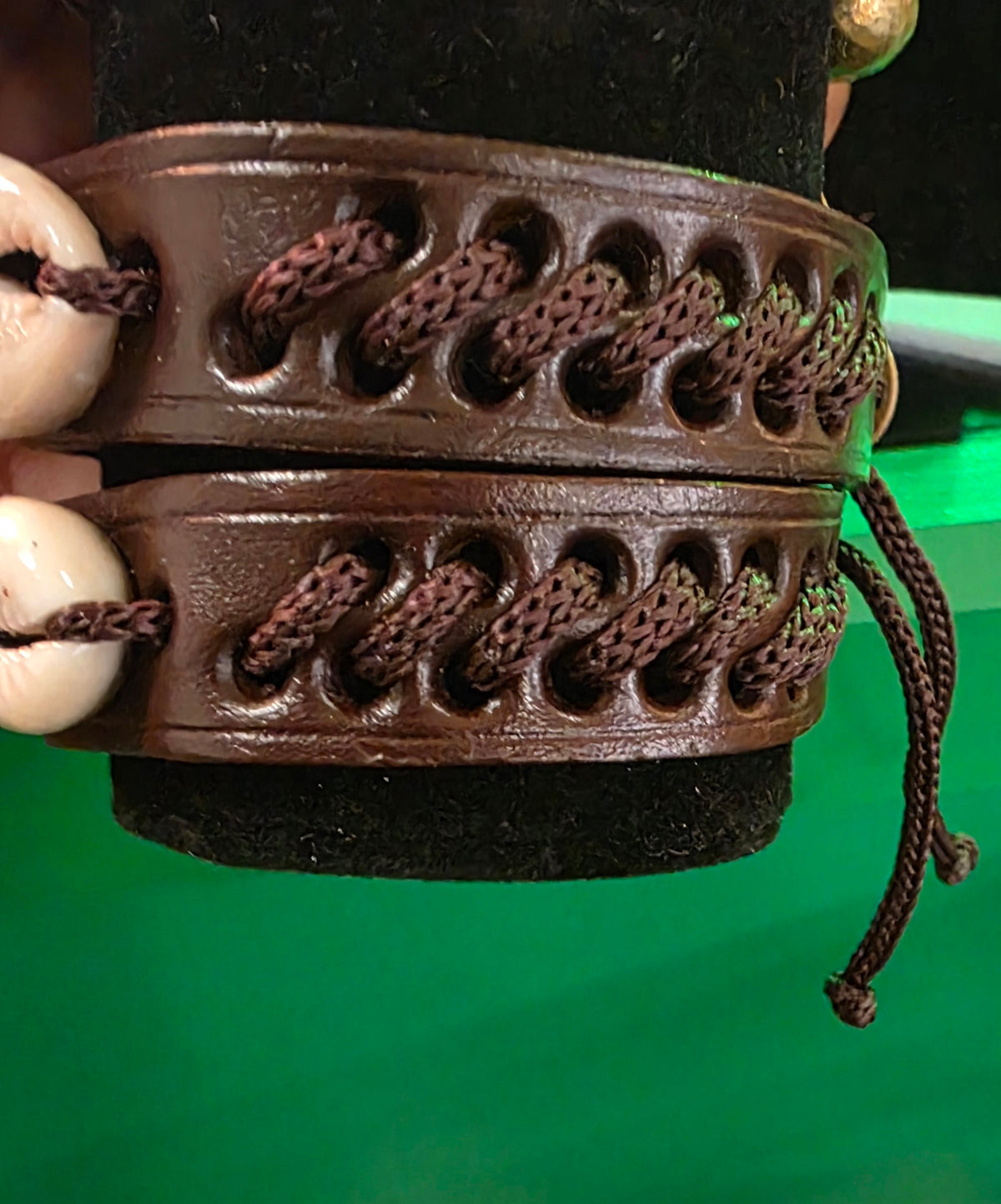 Handmade Cowrie Shell Leather Bracelet