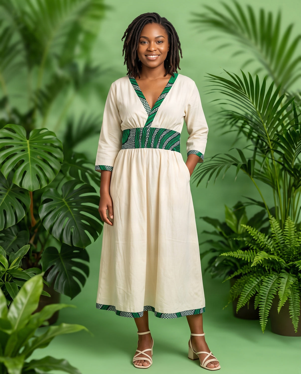 Traditional Ethiopian Print Dress