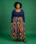 Radiant Ankara African Print Maxi Skirt