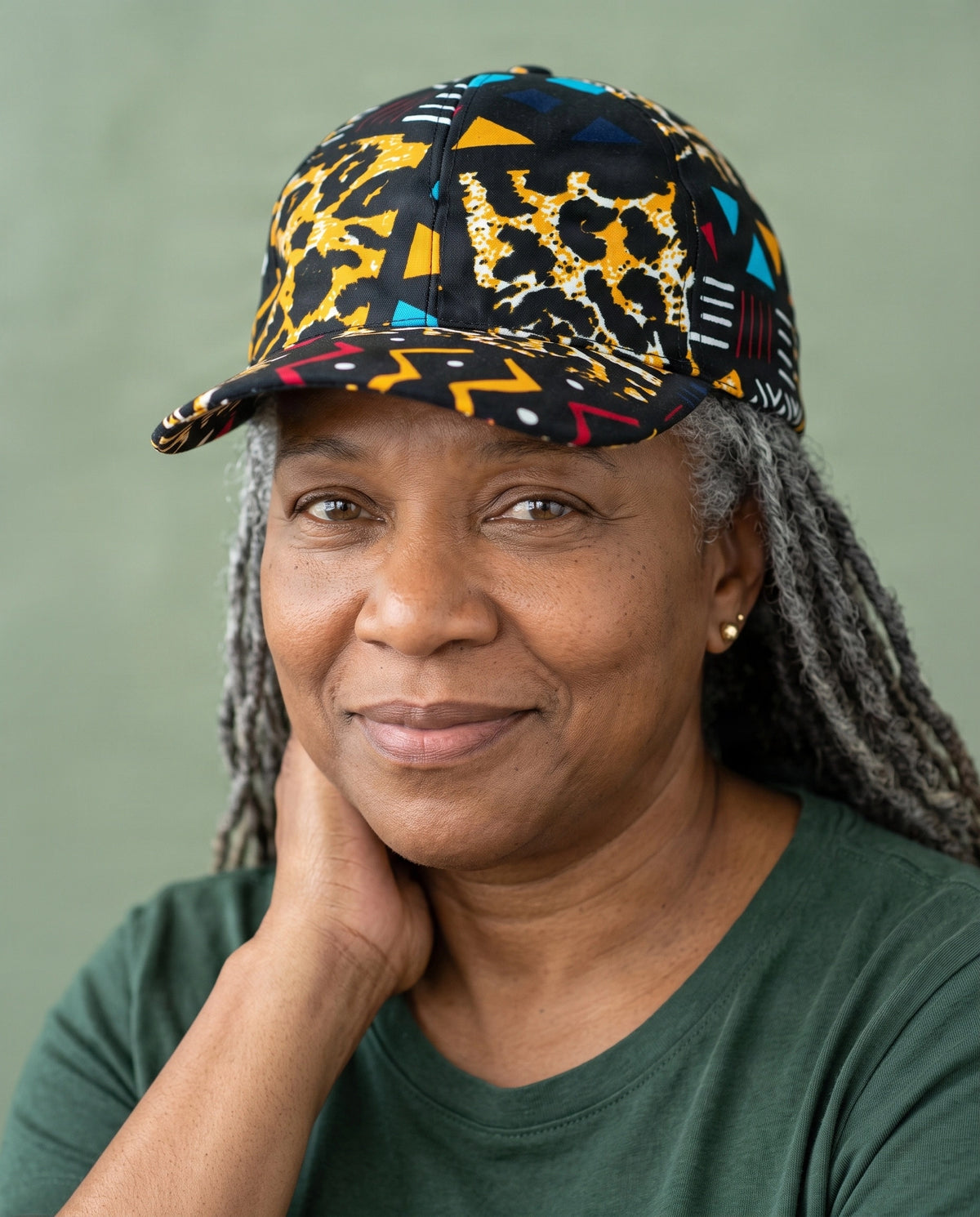 African Print Baseball Cap